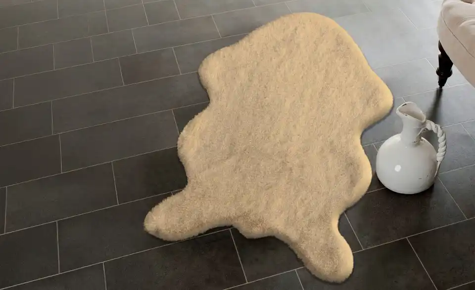 como Kunstfell Bunny Soft 60 x 90, in Wohnsituation