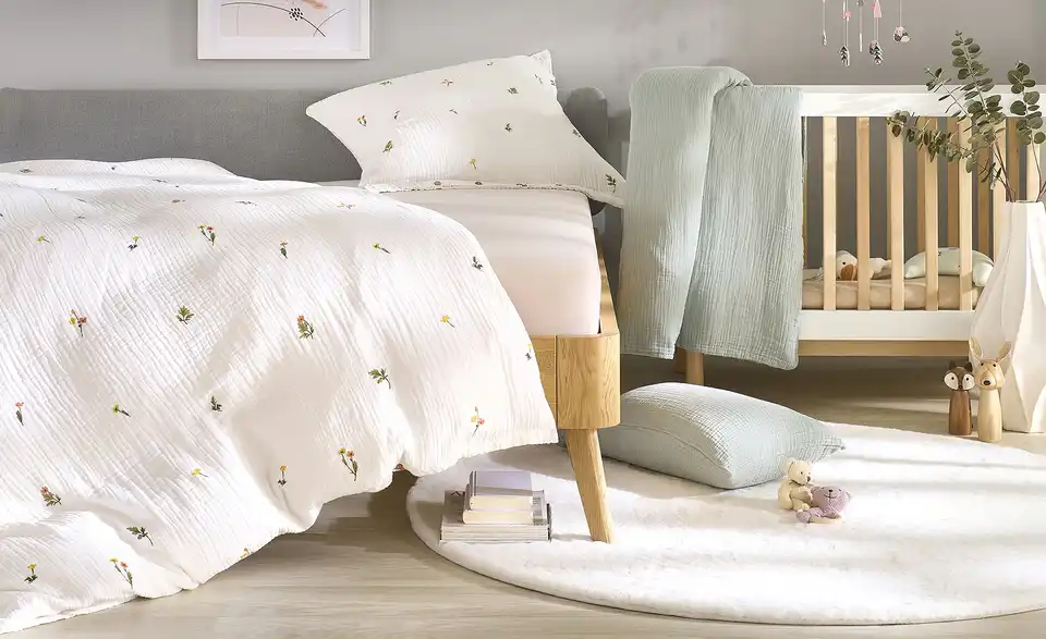 como Musselin Bettwäsche, in Wohnsituation