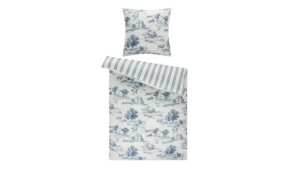 como Satin Wende-Bettwäsche Toile, Frontansicht