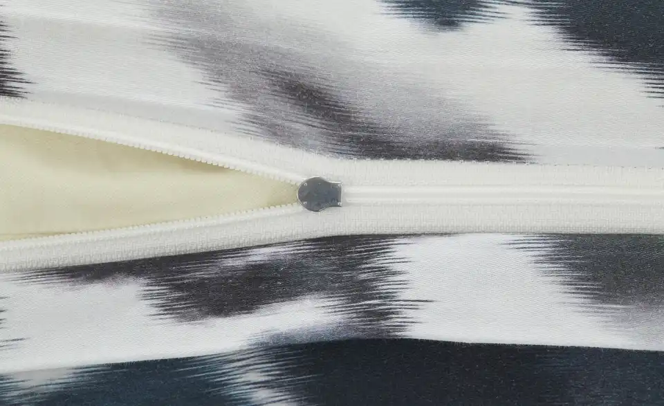 indigo Mako-Satin Bettwäsche Spellbound, Detailansicht