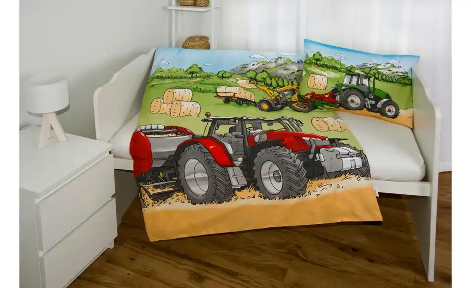 Herding Bettwäsche-Set Traktor, in Wohnsituation
