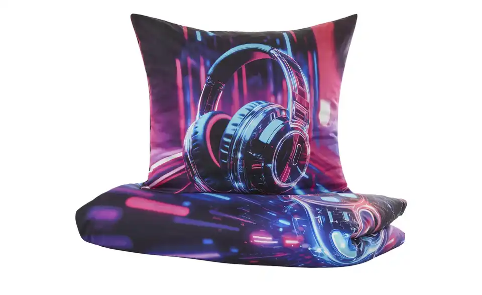 como Mako-Satin Wende-Bettwäsche Gamer, Perspektive