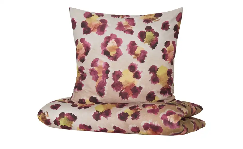 indigo Mako-Satin Bettwäsche Animalistic, Perspektive