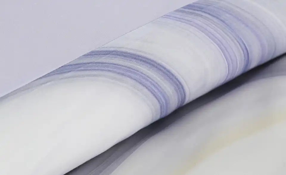 indigo Mako-Satin Wende-Bettwäsche, Detailansicht