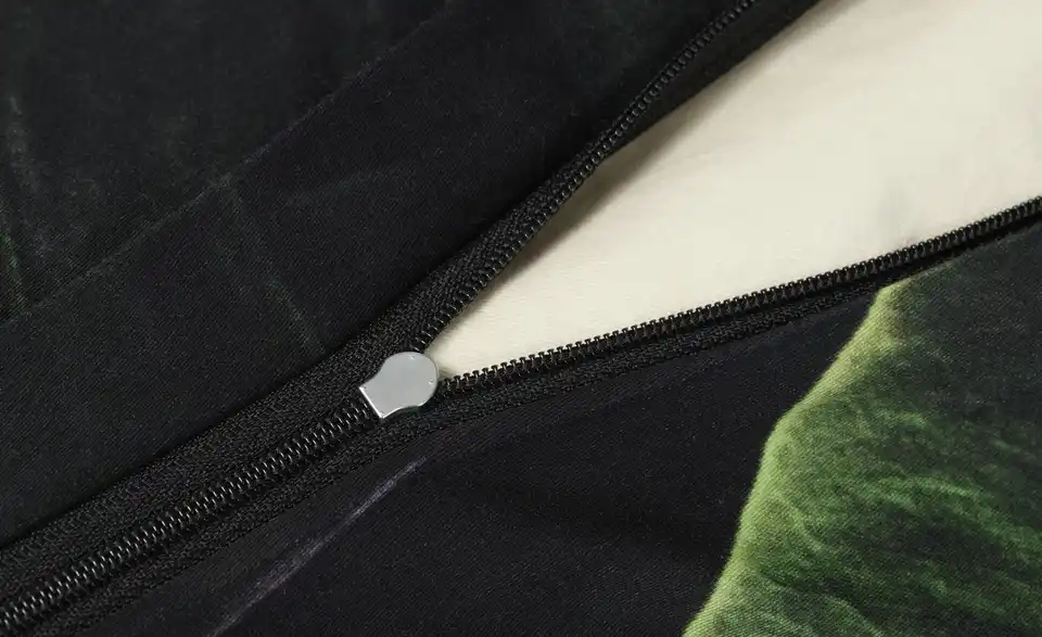 indigo Mako-Satin Wende-Bettwäsche, Detailansicht