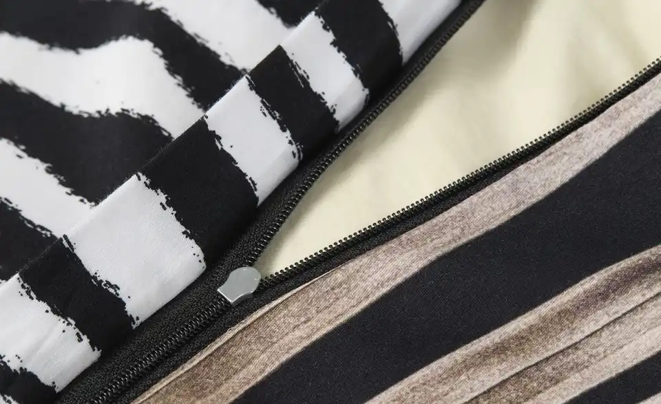 indigo Mako-Satin Wende-Bettwäsche, Detailansicht