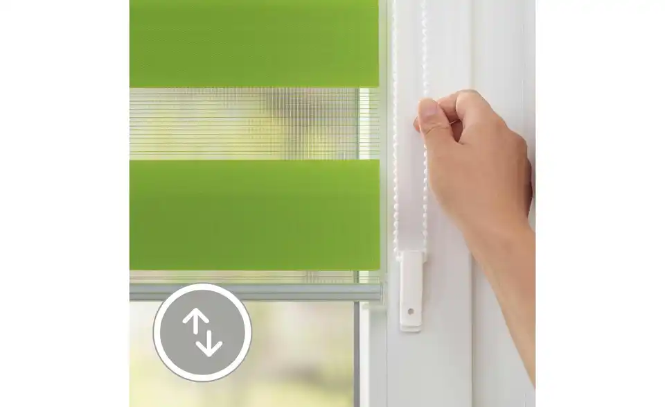 Lichtblick Duo-Rollo Klemmfix, Funktionsansicht