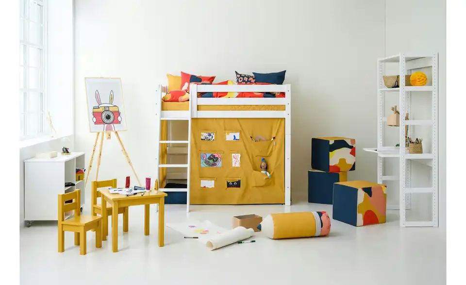 Hoppekids Vorhang Mittelhochbett 70x160 Creator, in Wohnsituation