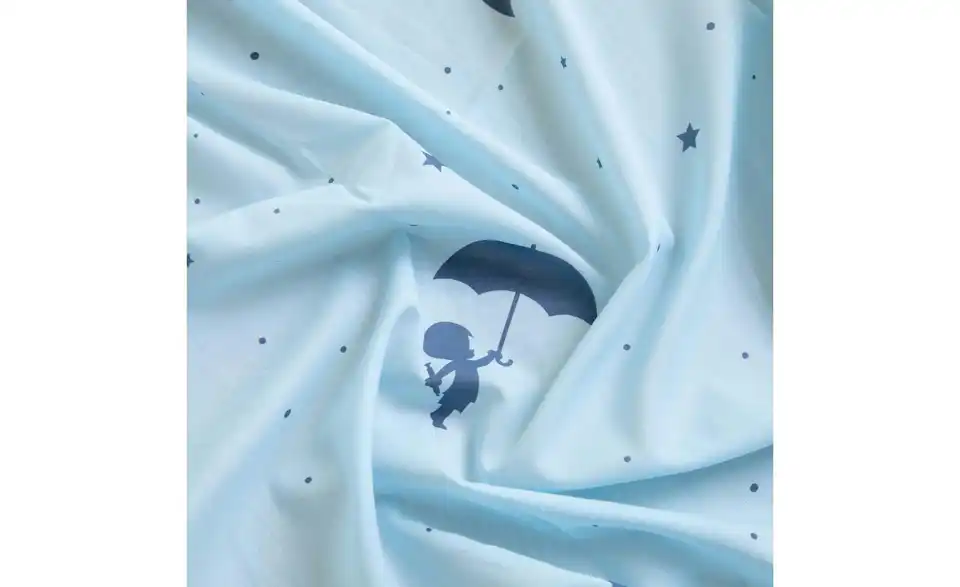 Hoppekids Hausbett-Vorhang 90x200 cm Ole Lukoie, Stoffstruktur