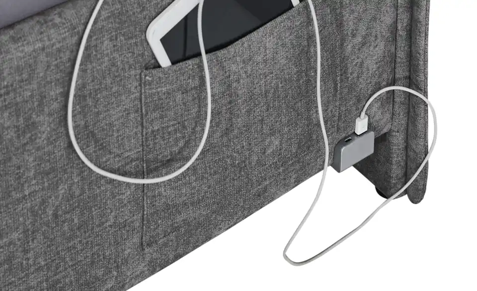 Polsterbett Fun mit trendiger Kederumrahmung, Detailansicht