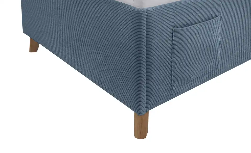Polsterbett Cool in Cord, Detailansicht