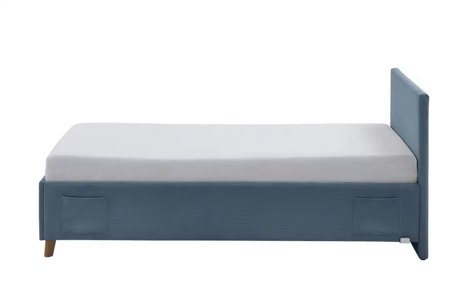 Polsterbett Cool in Cord, Profilansicht