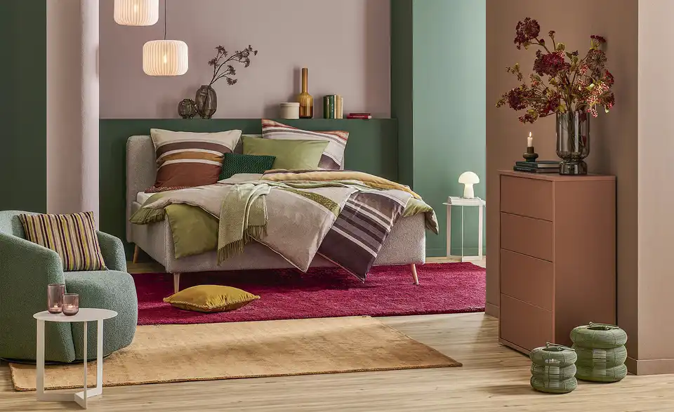 Polsterbett Sandringham, in Wohnsituation