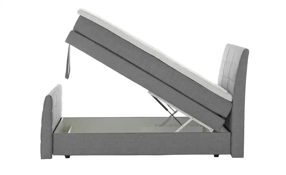 Boxspringbett Baron mit Bettkasten und Topper, Funktionsansicht