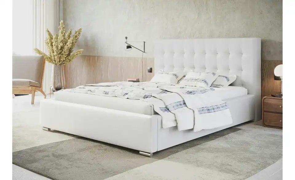 Polsterbett Crawley mit Stauraum, in Wohnsituation