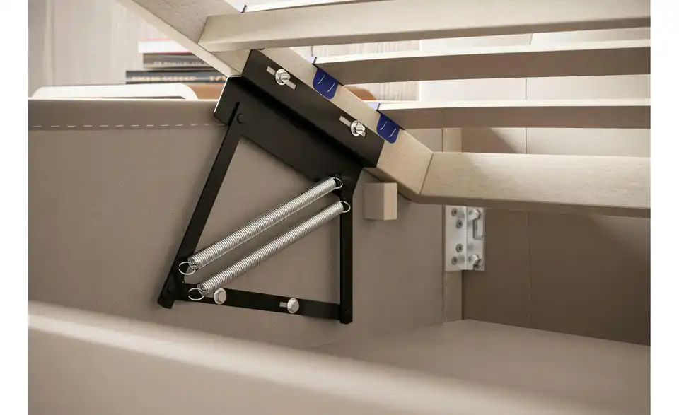 Polsterbett Crawley mit Stauraum, Detailansicht