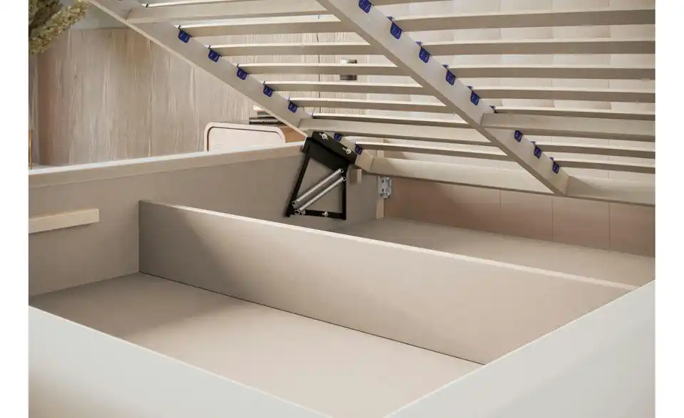 Polsterbett Crawley mit Stauraum, Detailansicht