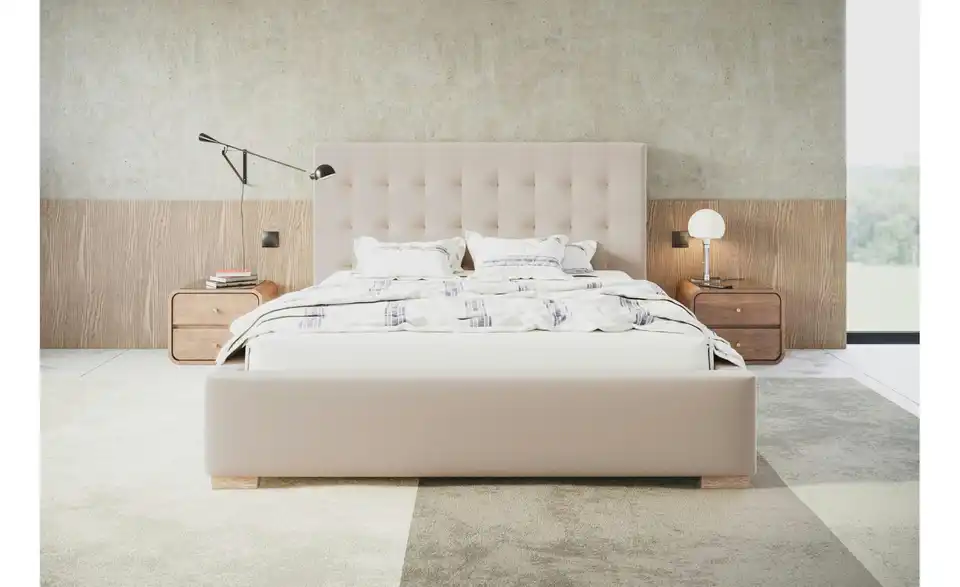 Polsterbett Crawley mit Stauraum, in Wohnsituation