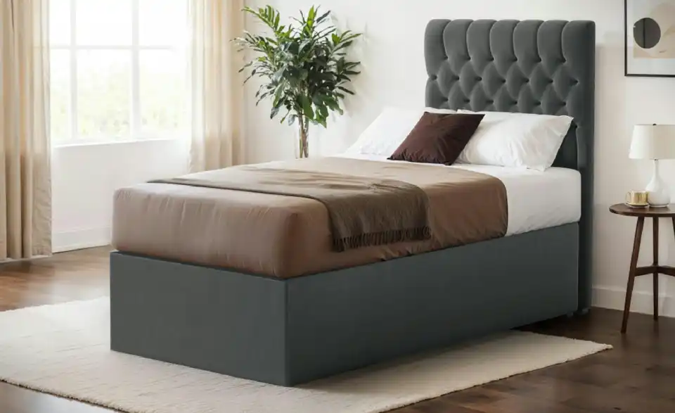 Boxbett Belek mit Bettkasten, in Wohnsituation