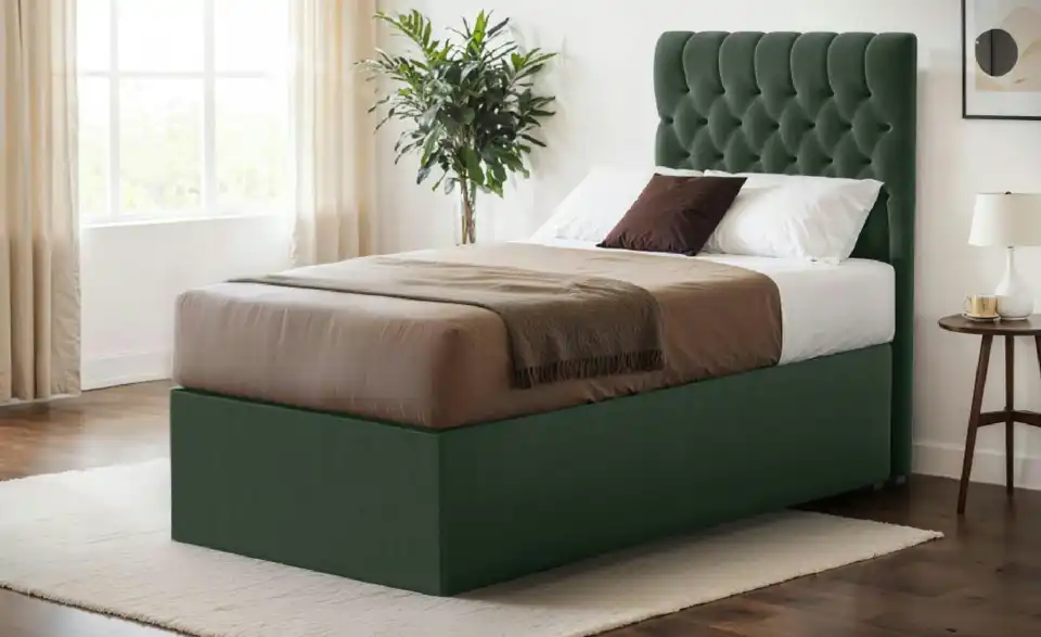 Boxbett Belek mit Bettkasten, in Wohnsituation