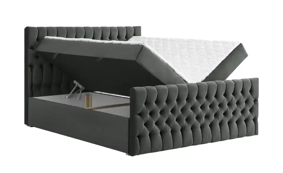 Boxbett Belek King mit Bettkasten und Fußteil, Funktionsansicht