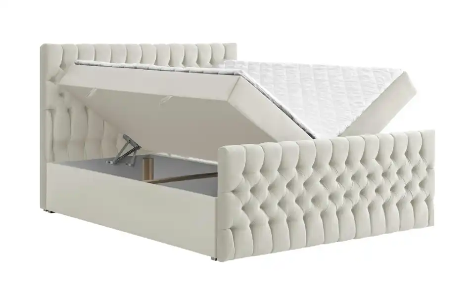 Boxbett Belek King mit Bettkasten und Fußteil, Funktionsansicht