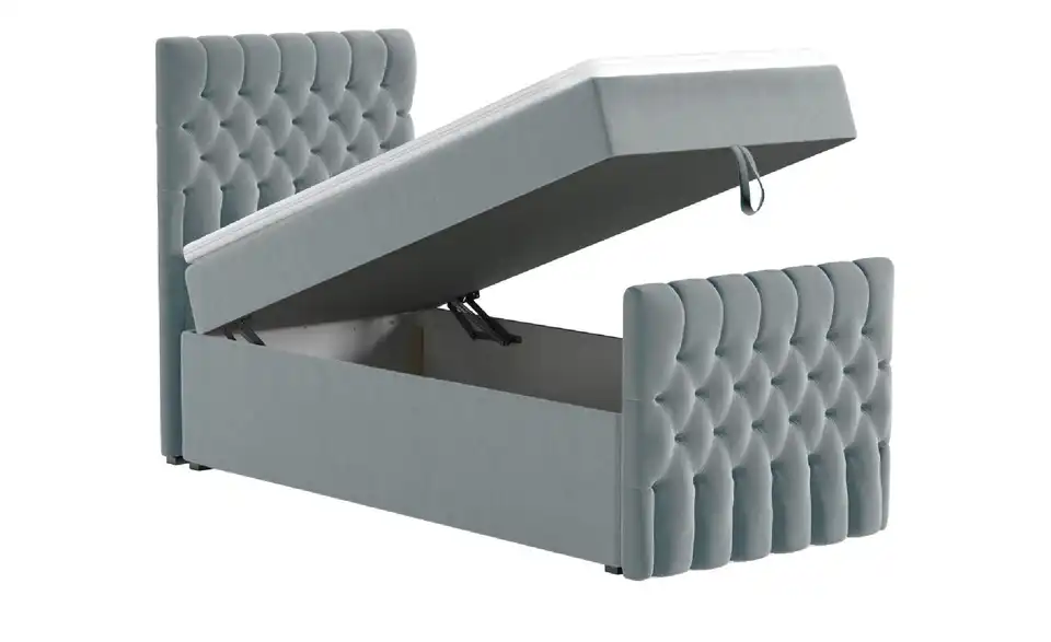 Boxbett Belek King mit Bettkasten und Fußteil, Funktionsansicht