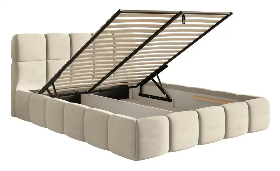 Selsey Polsterbett Cloudy mit Bettkasten, Funktionsansicht