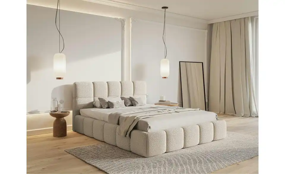Selsey Polsterbett Cloudy mit Bettkasten, in Wohnsituation