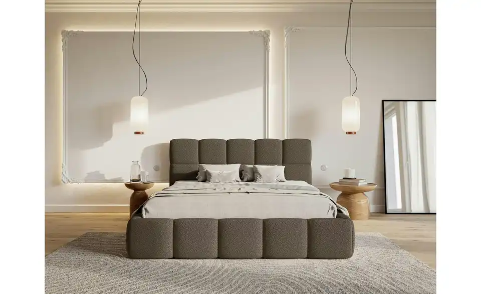 Selsey Polsterbett Cloudy mit Bettkasten, in Wohnsituation