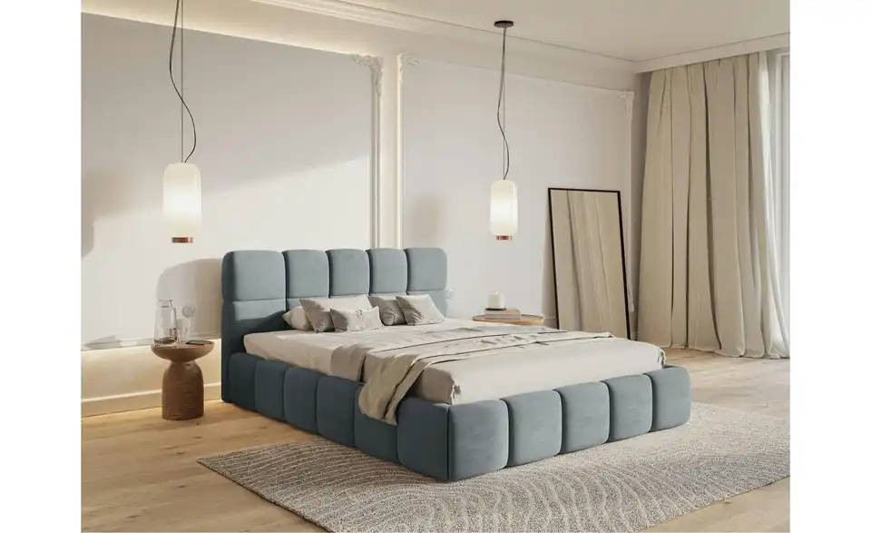 Selsey Polsterbett Cloudy mit Bettkasten, in Wohnsituation