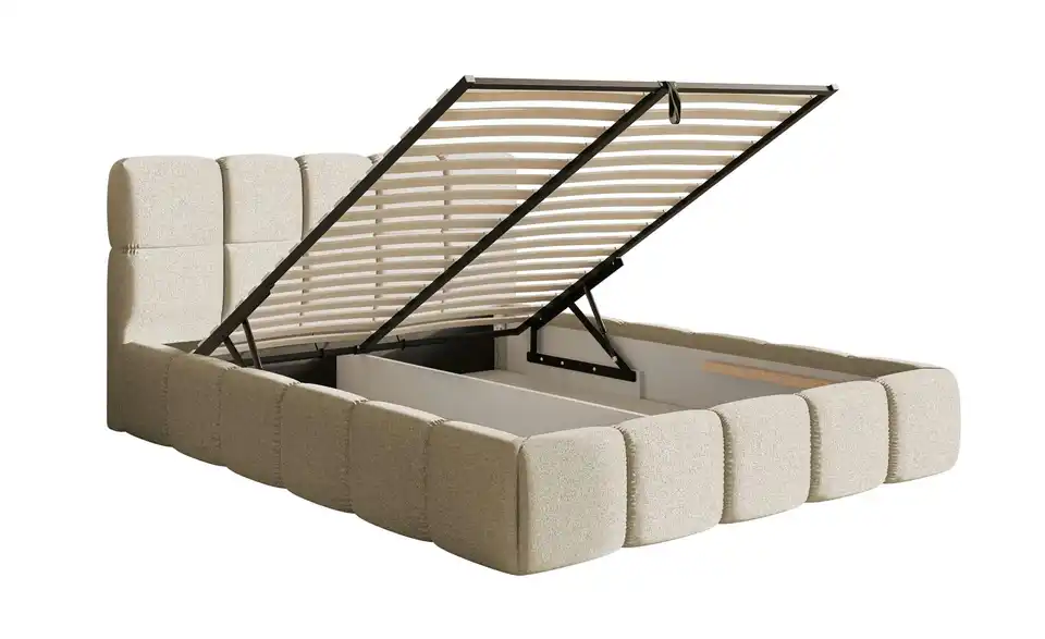 Selsey Polsterbett Cloudy mit Bettkasten, Funktionsansicht