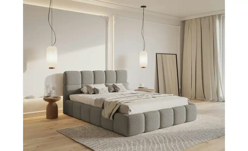 Selsey Polsterbett Cloudy mit Bettkasten, in Wohnsituation