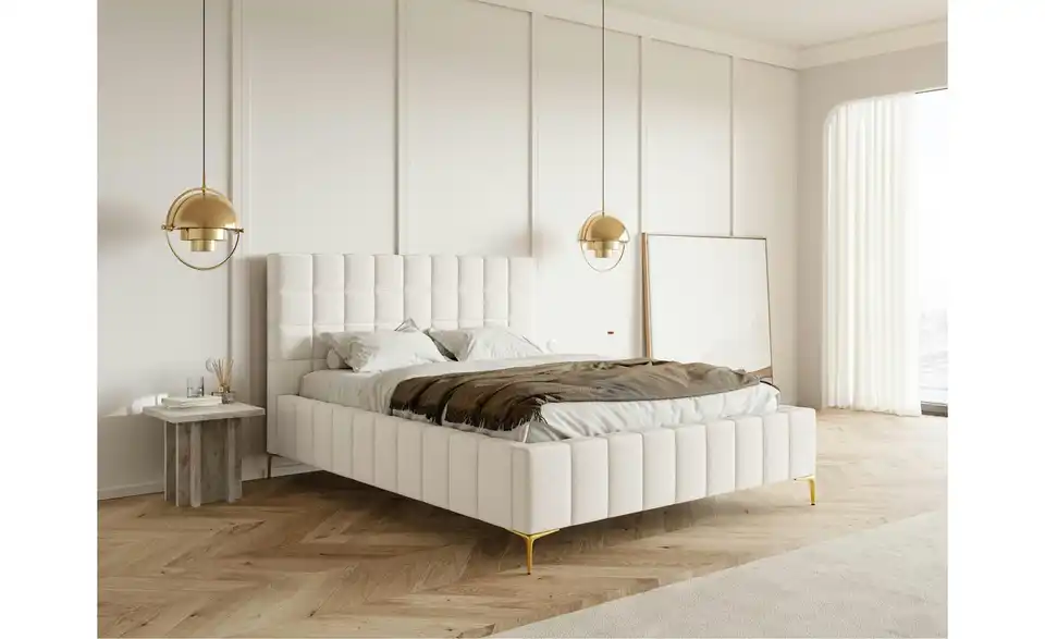 Selsey Polsterbett Szejlo mit Bettkasten, in Wohnsituation