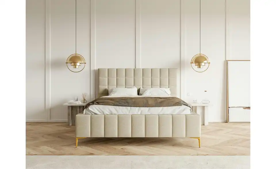 Selsey Polsterbett Szejlo mit Bettkasten, in Wohnsituation