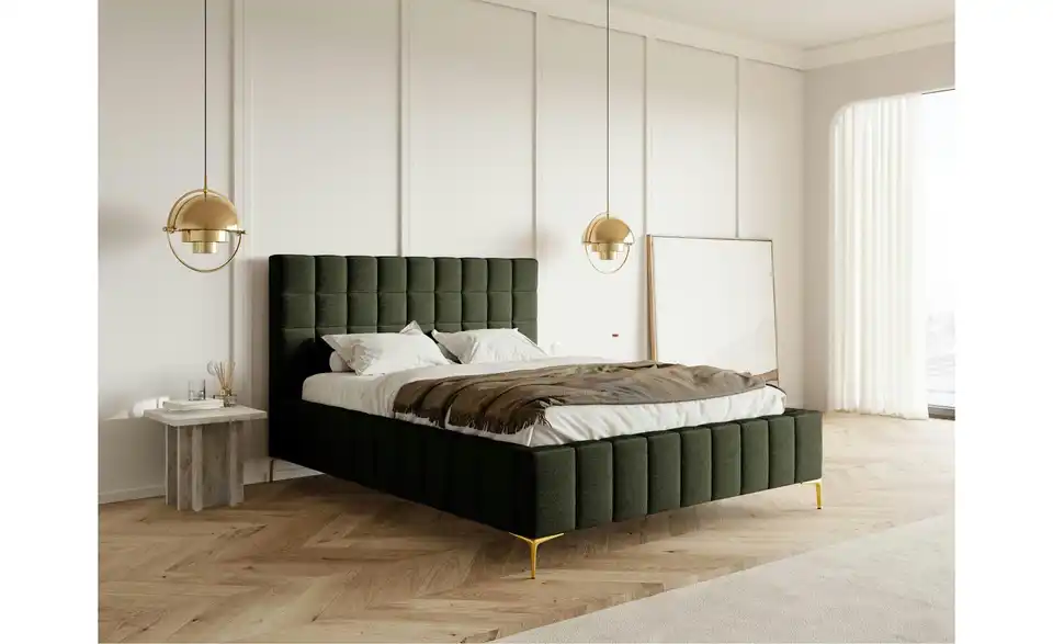 Selsey Polsterbett Szejlo mit Bettkasten, in Wohnsituation