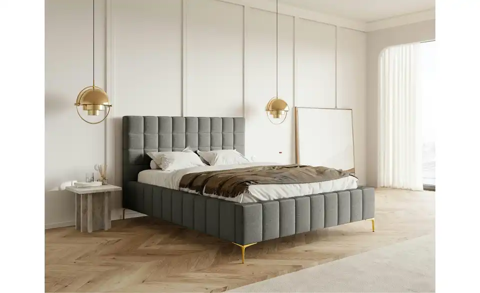 Selsey Polsterbett Szejlo mit Bettkasten, in Wohnsituation