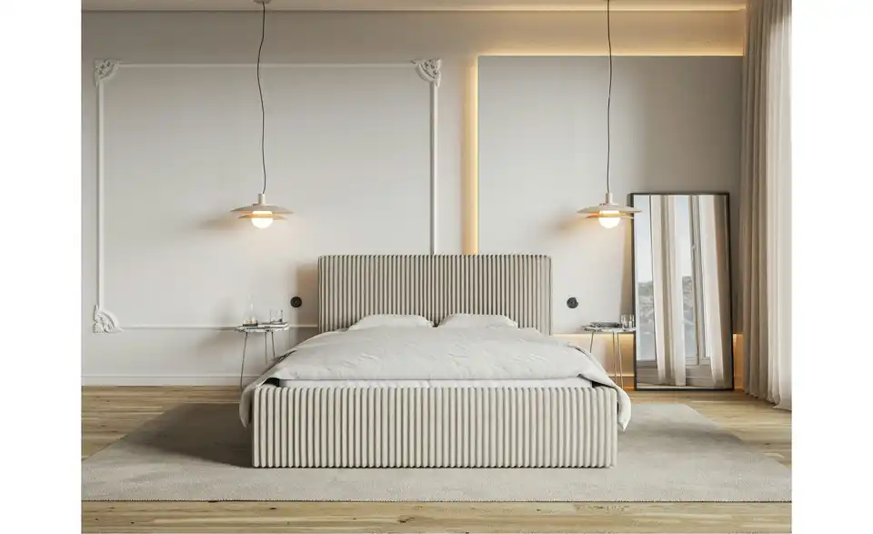 Selsey Polsterbett Tilio mit Bettkasten, in Wohnsituation