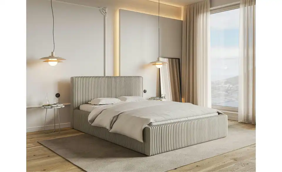 Selsey Polsterbett Tilio mit Bettkasten, in Wohnsituation