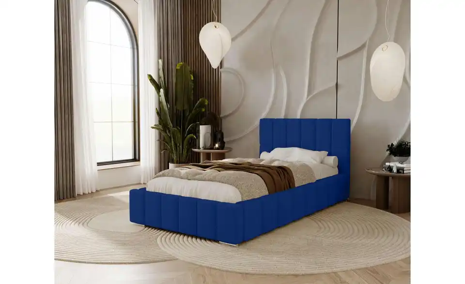 Polsterbett mit Stauraum Ayr, in Wohnsituation