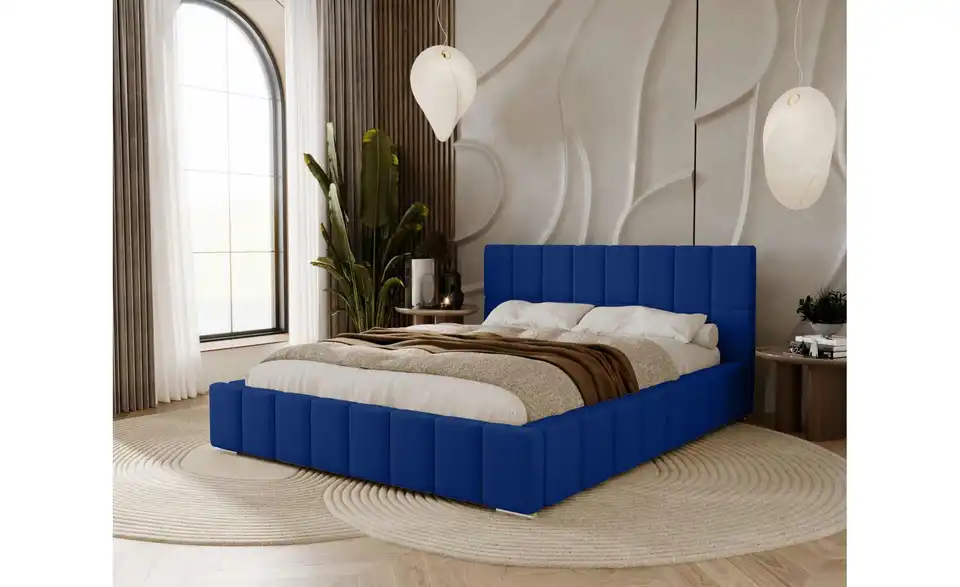 Polsterbett mit Stauraum Ayr, in Wohnsituation