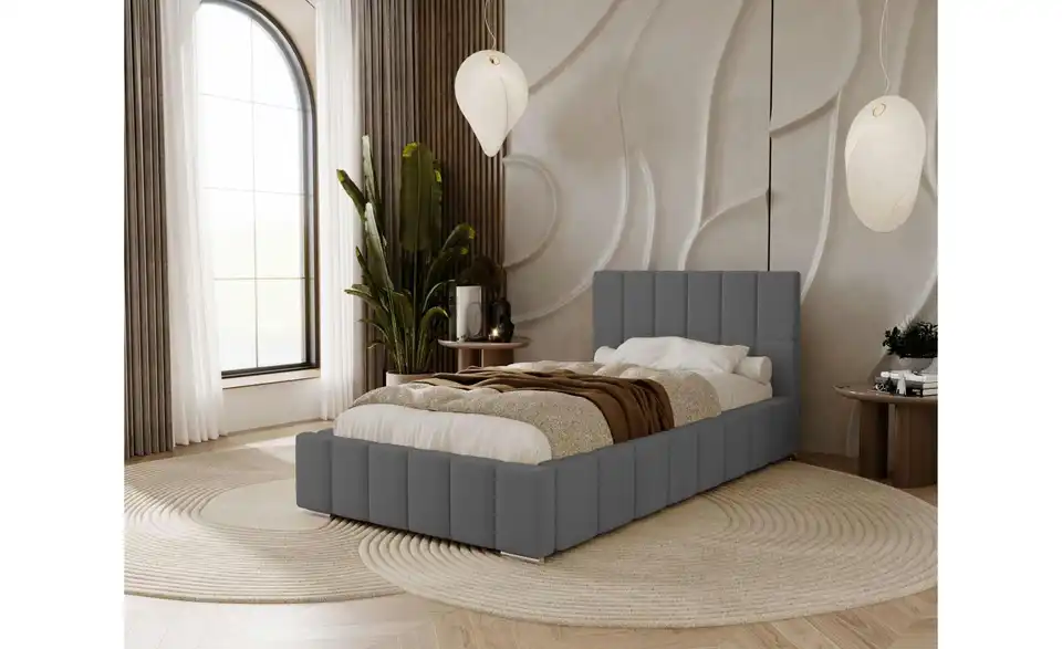 Polsterbett mit Stauraum Ayr, in Wohnsituation