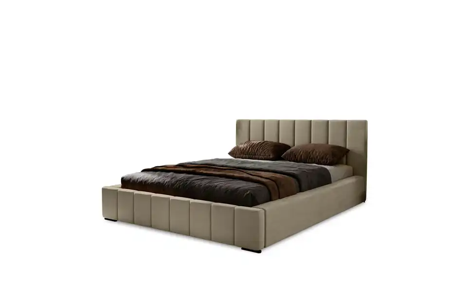 Polsterbett mit Stauraum Nelia, Perspektive