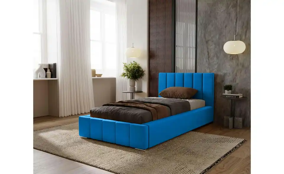 Polsterbett mit Stauraum Nelia, in Wohnsituation