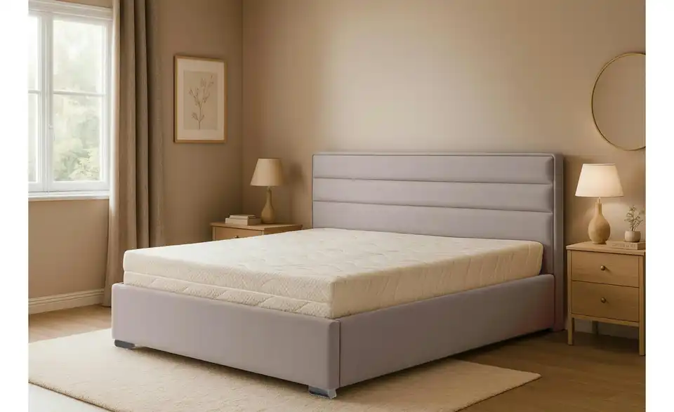 Polsterbett Cezar mit Bettkasten, in Wohnsituation