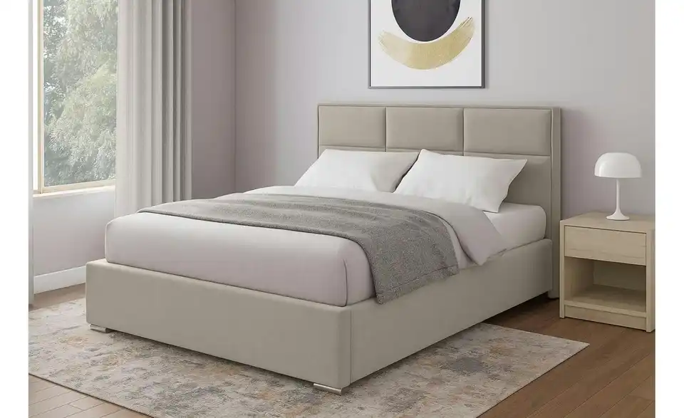 Polsterbett Imbir mit Bettkasten, in Wohnsituation