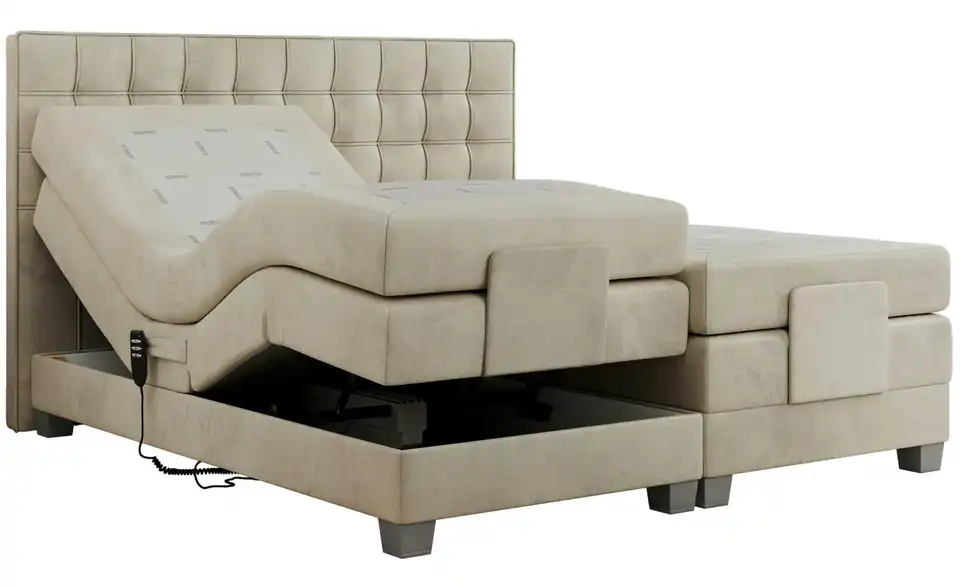Motor Boxspringbett Elektro mit Bettkasten, Detailansicht