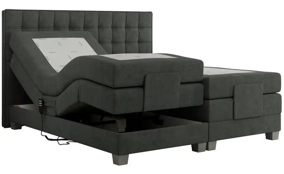 Motor Boxspringbett Elektro mit Bettkasten, Detailansicht
