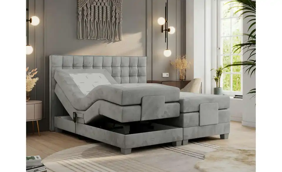 Motor Boxspringbett Elektro mit Bettkasten, Funktionsansicht