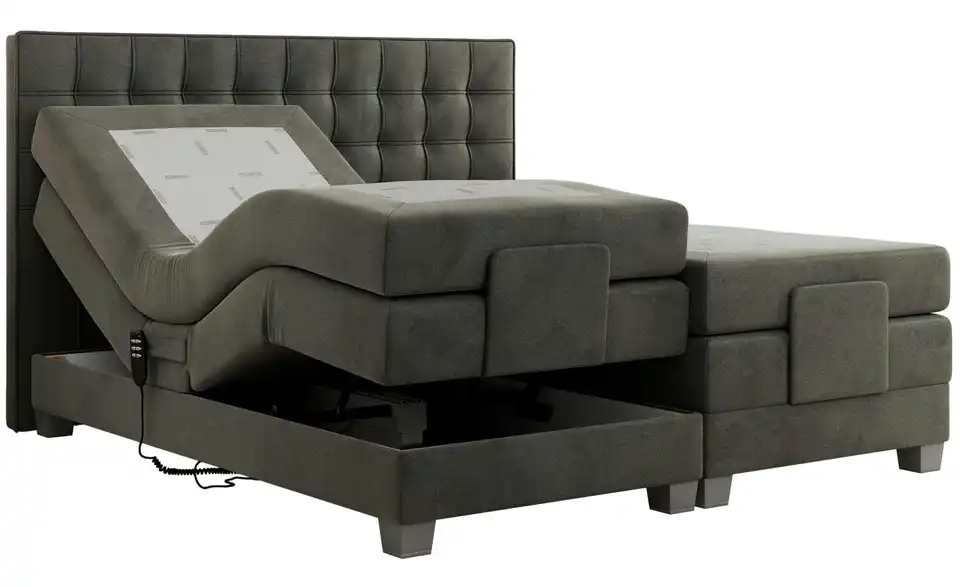 Motor Boxspringbett Elektro mit Bettkasten, Detailansicht